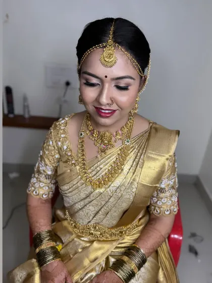 The bride's happy and serene expression says it all. My goal is to make you feel comfortable and beautiful on your big day.