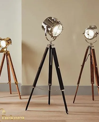Our antique-style tripod lamps are perfect for themed interiors in restaurants, bars, or hotels. We can supply these unique pieces in volume, ensuring consistent quality and design for your commercial space.