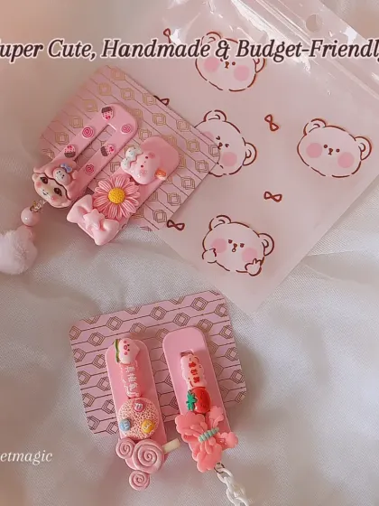My handmade hair clips come in cute, ready-to-gift packaging. This makes them an easy and adorable option for birthday return favors or special treats for the little ones in your life.