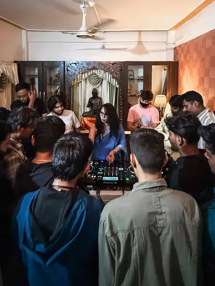 My workshops are always interactive. It’s a jam session where we huddle around the Pioneer CDJs and mixers, and I walk you through the techniques I use for live sets. It’s a real, hands-on experience for everyone involved.