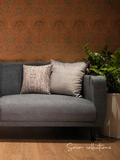 Another angle of the Soco sofa, highlighting its clean silhouette and comfortable form, perfect for modern living spaces.