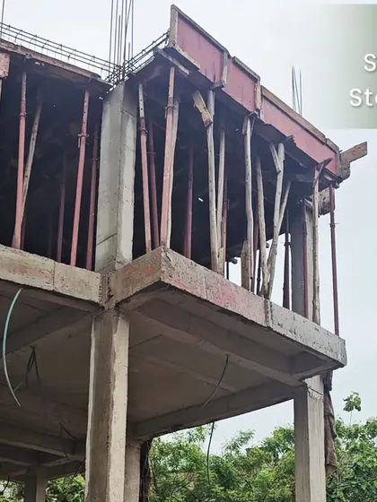 This is the shell stage of a building. Every masterpiece starts with a raw vision, and this is a look at the skeletal frame before it's transformed into a finished dream.