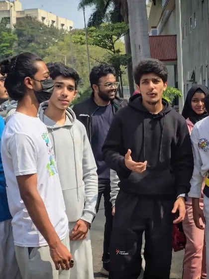 A candid shot of me talking to my students, emphasizing the importance of communication and mentorship.