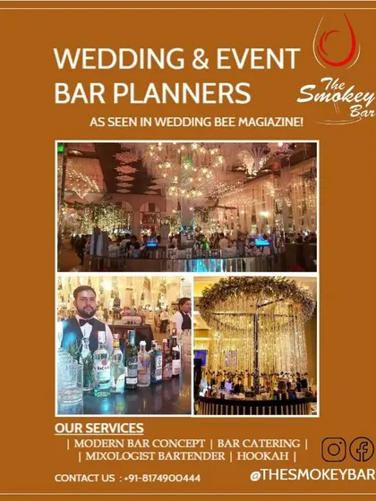 As seen in Wedding Bee magazine, this poster highlights my role as a premier wedding and event bar planner.