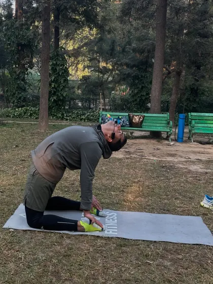 After a Sunday run, I always cool down with mobility work. The Camel Pose (Ustrasana) is excellent for opening up the chest and hip flexors.