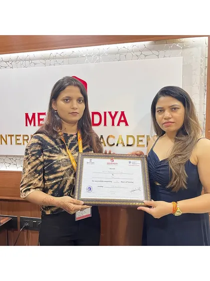 This certificate is a symbol of her hard work and the professional skills she has mastered.