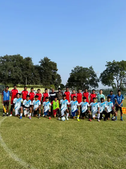 A proud moment for us, playing a friendly match with the Indian Army team. A memorable day of sportsmanship and respect.