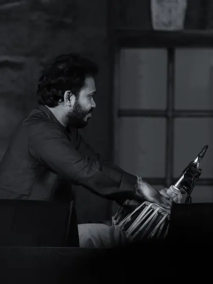 Candid and artistic shots from various accompaniment performances. These black and white images capture the mood and focus of being in the zone during a concert.