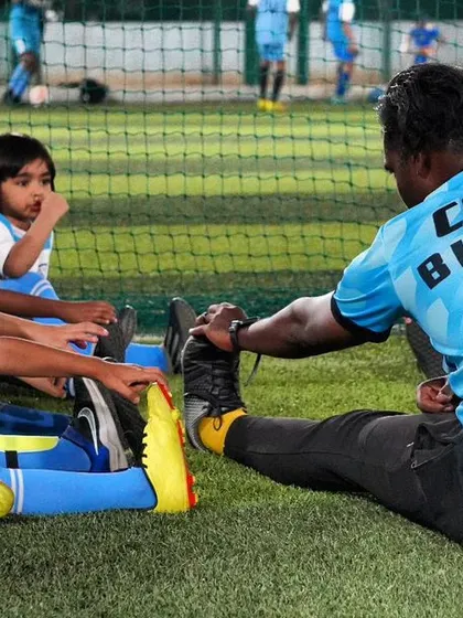 The foundation of a great player is built on fundamentals. Our coach works closely with our youngest players, teaching them proper stretching and conditioning techniques in a fun and engaging way.