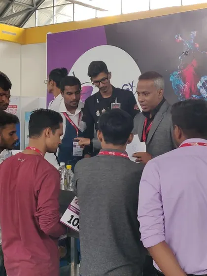Briefing the contestants before a mixology competition. Setting clear rules and expectations is key to a fair and successful event.