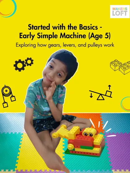 Vidit's journey began with the basics at age 5, exploring how simple machines like gears, levers, and pulleys work. This foundational knowledge set him up for future success.