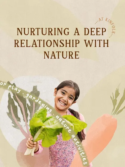 We focus on nurturing a deep relationship with nature through outdoor play, gardening, and nature-based activities, grounding our learning in the real world.