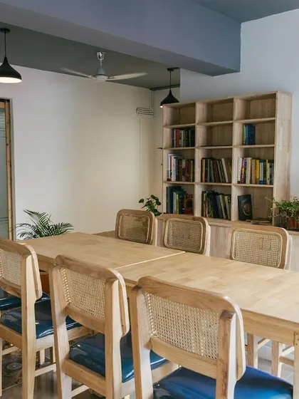 Our academy includes a library and theory room. We believe a great chef needs both practical skills and a deep knowledge of food history and science.