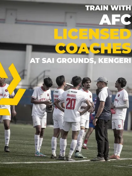 Train with our experienced, AFC licensed coaches at the state-of-the-art SAI Grounds in Kengeri, a facility designed for professional development.