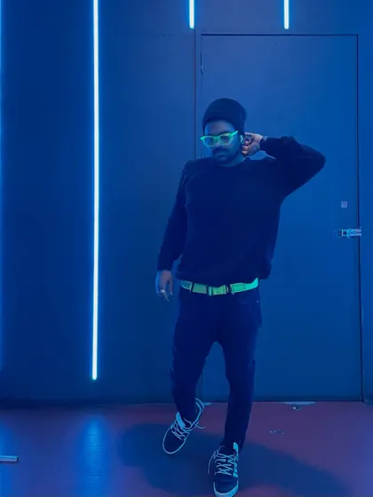 Another shot from the neon series, showing off a different pose and my personal style.