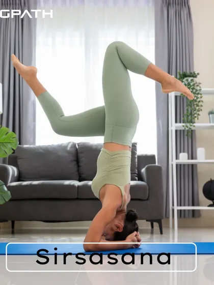 Calorie-Burning with Sirsasana (Headstand): Inversions like Sirsasana not only build upper body and core strength but also increase blood flow and metabolism. We teach the proper technique to practice this advanced pose safely.