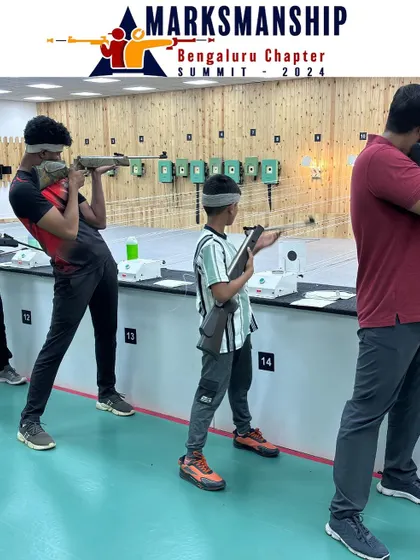 Shooters take aim during the Open Sight Rifle event at our Marksmanship Summit. This category is a great way for athletes to test their fundamental marksmanship skills in a competitive setting.