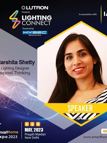 Sharing my knowledge is a huge part of what I do. Here I am as a speaker at the SmartHome Expo, where I presented on how light can be used to modulate and shape the feel of a space.