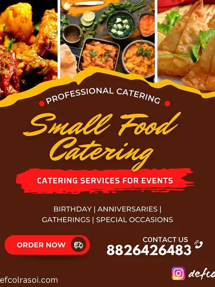 Our professional catering services are available for all your events. This graphic highlights our offerings for birthdays, anniversaries, and other special gatherings.
