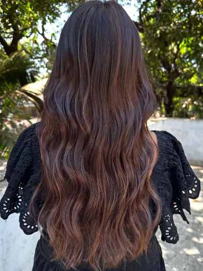Another shot of her stunning pre-wedding hair.