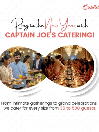 Whether it's an intimate New Year's gathering or a grand celebration, I cater for every size. My flexible service can handle parties from 35 to 500 guests, ensuring a flawless dining experience for everyone.