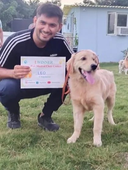 And we have a winner. This is Leo, who won our pet musical chair contest. It's all about creating happy memories for you and your little one.