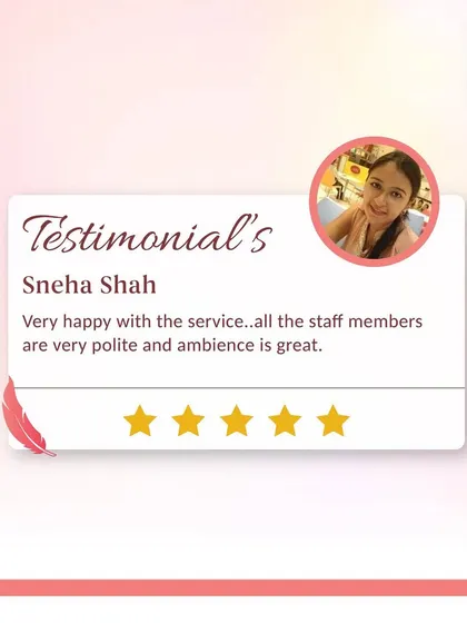 A great ambiance and polite staff are crucial for a positive experience. I'm happy Sneha felt comfortable and well-cared for during her visit.