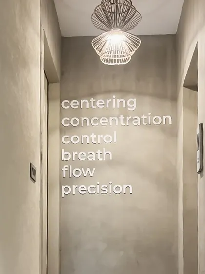Centering, concentration, control, breath, flow, precision. These are the core principles that guide every session in our studio.