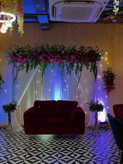 A wider view of the Roka stage, highlighting how the setup transforms the space within the venue.