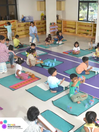Another view of our spacious classroom, where children have the freedom to move and choose their work, fostering a sense of ownership over their learning.