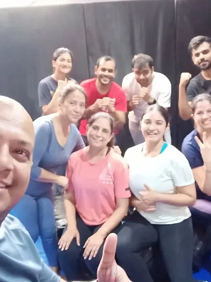 We are getting better and stronger every day. A group photo with our special community program, "Khelo 39," after a weekend kickboxing session.