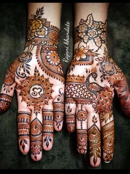 Here is a collection of my intricate bridal and engagement designs. Each one features a unique combination of traditional motifs like elephants, peacocks, lotuses, and personalized elements for the bride.