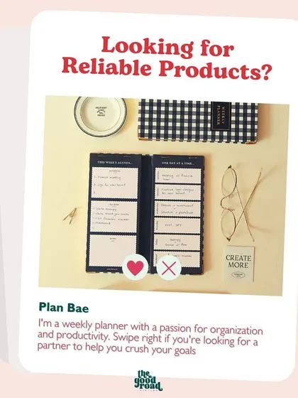 Meet "Plan Bae". This weekly planner has a passion for organization and is ready to be your partner in crushing your goals.