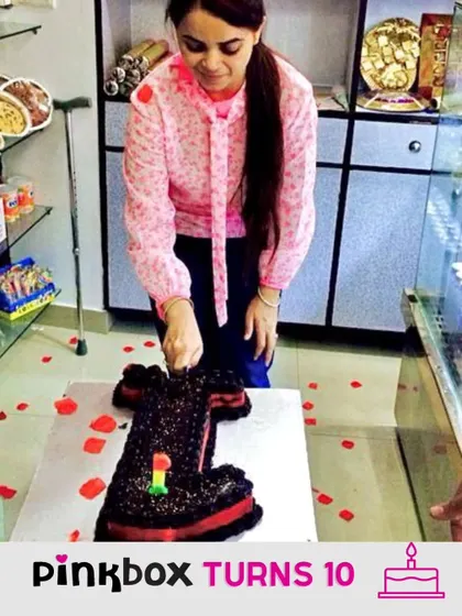 A throwback to our first anniversary. This picture is a reminder of how far we've come, from a small dream driven by a sweet tooth to a brand that's part of so many of your celebrations.