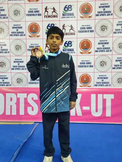 Congratulations to Pranjay for his Bronze medal at the 68th National School Games Fencing Championship. His individual achievement is a source of great pride for our club.