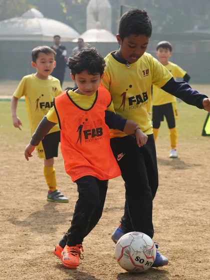 As Pele said, "Success is no accident." This image captures our players in a drill, embodying the hard work and perseverance we instill in them from day one.