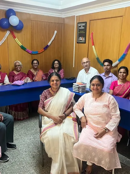 A moment from the 20th year celebrations of the Tagore Institute. I have been associated with them for 15 years, and it was a joy to conduct a workshop and share an inspiring talk with their community.