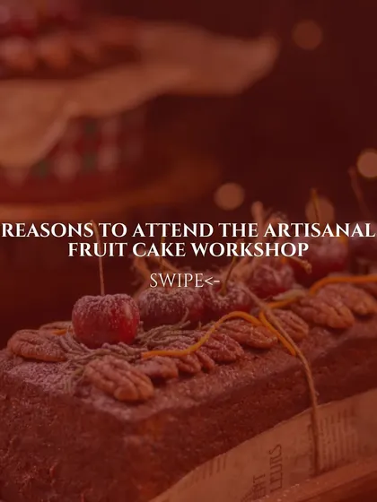 Here are all the reasons to attend my artisanal fruit cake workshop. From learning to make your own spice blend to getting bonus recipes, it's a class packed with value.