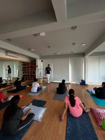 A learning session during our PCOD/PCOS workshop. We believe in empowering our members with knowledge about their bodies.