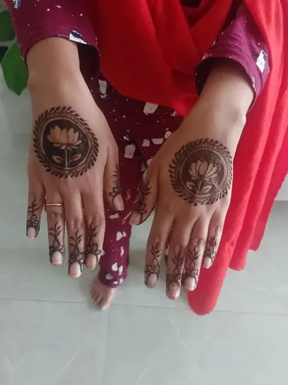 A unique take on the mandala with a beautiful lotus flower at the center, perfect for someone wanting a symbolic design.