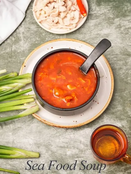 For seafood lovers, this soup is a must-try. It's a rich and savory broth filled with a mix of fresh seafood, offering a taste of the ocean in every spoonful.