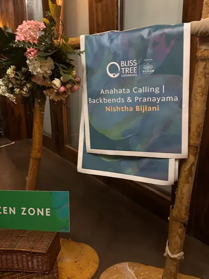My "Anahata Calling" workshop on backbends and pranayama at the Bliss Tree Festival. The Zen Zone was a beautiful space to connect and open our hearts.