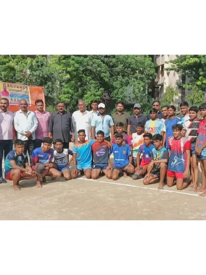 The entire sub-junior squad with officials after winning the Gazipur district tournament.