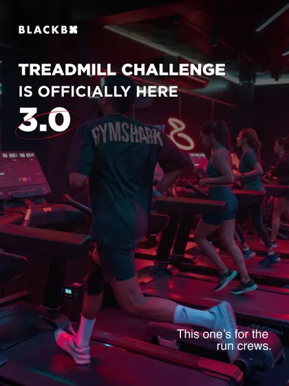 This one's for the run crews. A visually striking announcement for the 3rd edition of our Treadmill Challenge.