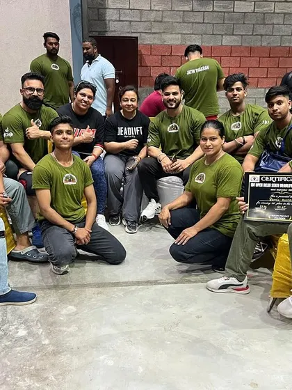 This is Team Vis Orbit at the IDF Delhi state deadlift competition. We are more than just a group of lifters; we are a community that supports and pushes each other to succeed. When you train with me, you become part of this family.