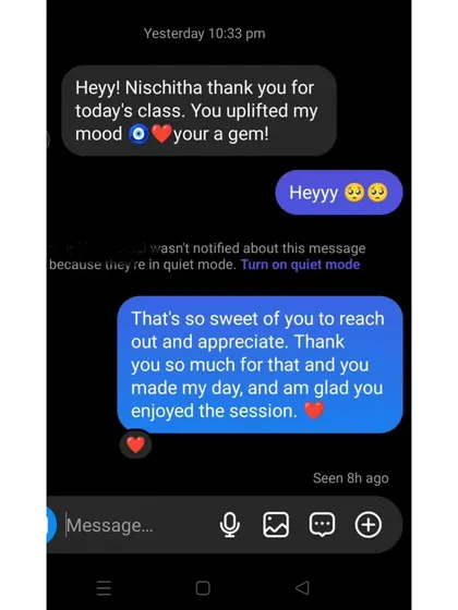 "You uplifted my mood, you're a gem." Every single message of appreciation makes my day and fuels my passion.