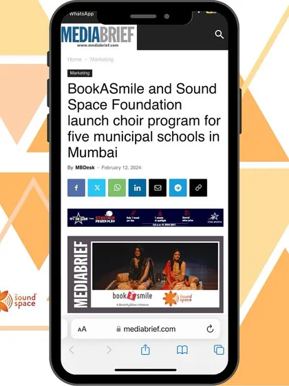 Media Brief covered our collaboration with BookASmile to launch a choir program for five municipal schools in Mumbai.