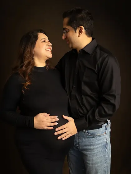 A look of love and admiration. I often ask couples to simply look at each other to capture the deep connection they share.