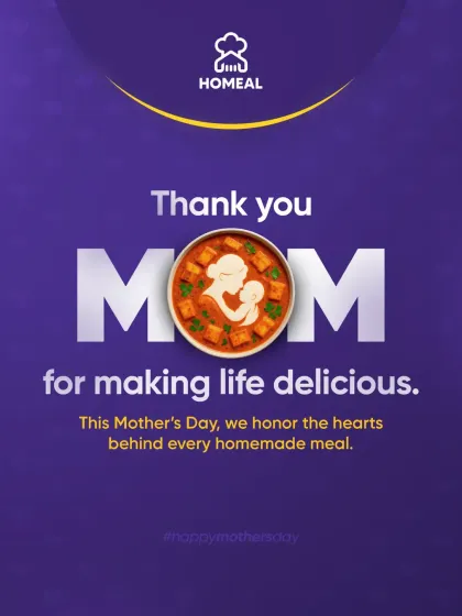 Thank you, Mom, for making life delicious. On Mother's Day, we honor all the mothers on our platform who share their love through every meal they cook.