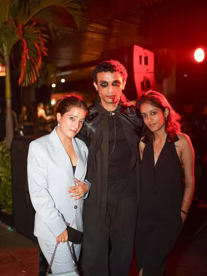 Guests in costume, ranging from classic vampires to more casual spooky attire. The effort was amazing.